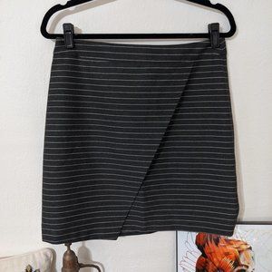 Loft Grey Stripped Skirt (6)